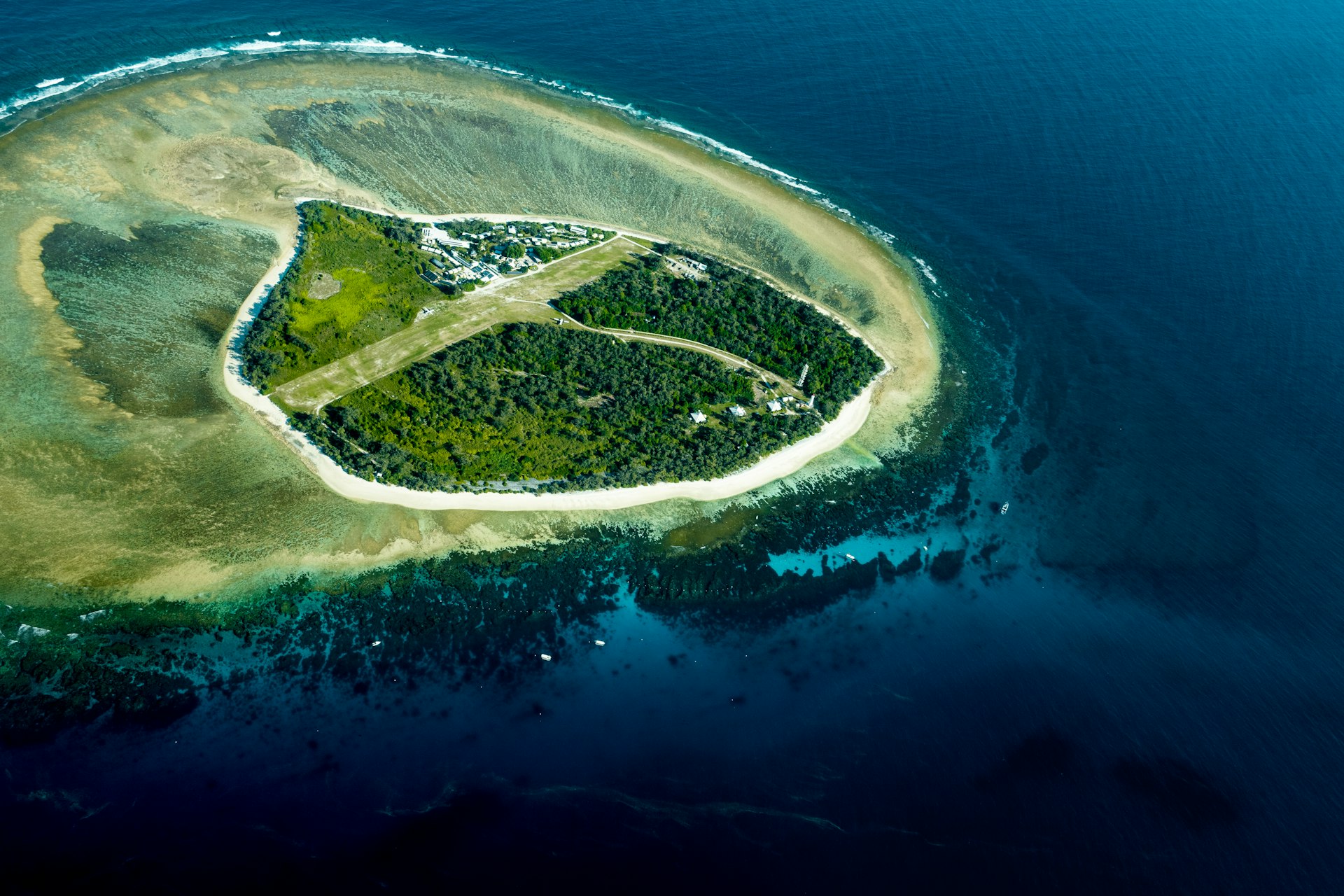 an island in the middle of the ocean